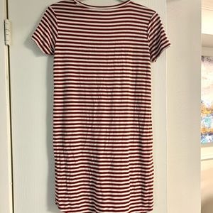 Comfy Red Stripes Garage US Dress
